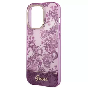 Guess Etui GUHCP14XHGPLHF do Apple iPhone 14 Pro Max 6,7" fuksja/fuschia hardcase Porcelain Collection - Etui i futerały do telefonów - miniaturka - grafika 6