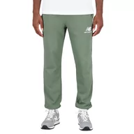 Spodnie sportowe męskie - Spodnie New Balance MP31539DON - zielone - miniaturka - grafika 1