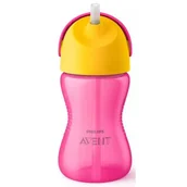 Kubki dla dzieci - Philips Avent Avent Kubek z giętką słomką 300ml 12m+ - miniaturka - grafika 1