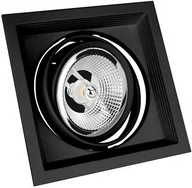 Oprawy, klosze i abażury - Oprawa podtynkowa MDD MAXI UNO GU10 X 1 AR111 250V IP20 Czarna SpectrumLED SLIP002016 - miniaturka - grafika 1