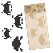 Szablony malarskie - szablon malarski border - bordiura // SPACE INVADERS - Rozmiar L (45x95 cm) - miniaturka - grafika 1