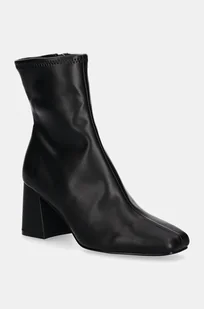 Steve Madden botki Hoist damskie kolor czarny na słupku SM11003357 - Botki damskie - miniaturka - grafika 1