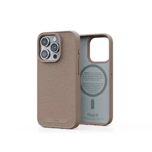 Njord byELEMENTS Fabric Etui z tkaniny do iPhone 15 Pro z MagSafe - Piaskowy róż - Etui i futerały do telefonów - miniaturka - grafika 4