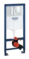 Stelaże i zestawy podtynkowe do WC - Grohe Rapid SL - Montaż podtynkowy do wiszącej miski WC, przycisk Skate Air, chrom 38763001 - miniaturka - grafika 1