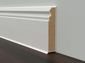 Listwy przypodłogowe - Listwa Przypodłogowa Mdf Rdzeniowa Wilgocioodporna 2540X80X12 Cubu Hamburg Style 80 Biała Dolken - miniaturka - grafika 1