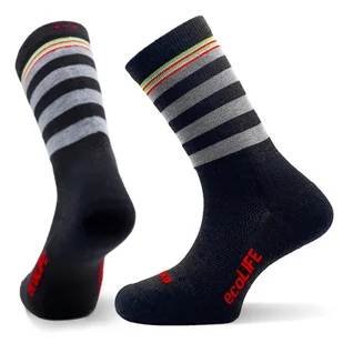 Skarpety z merino TEKO ecoLIFE PRISM Medium Full Cushion 3.0 Charcoal - Skarpetki i podkolanówki sportowe - miniaturka - grafika 1
