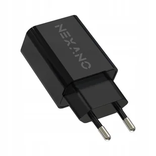 ŁADOWARKA SIECIOWA USB 1A 5V DO ŁADOWANIA ZEGARKÓW SMARTWATCH NEXANO CZARNA - Akcesoria do smartwatchy - miniaturka - grafika 1