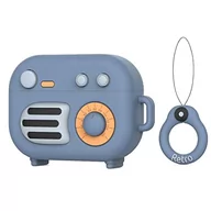 Akcesoria do słuchawek - Etui Airpods 1 2 Słuchawki Pokrowiec Retro Radio - miniaturka - grafika 1