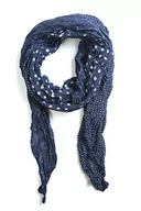 Apaszki i szaliki damskie - collezione alessandro Szalik Verena z pięknymi kropkami w różnych rozmiarach 210 cm x 80 cm, morski, jeden rozmiar - miniaturka - grafika 1