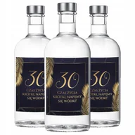 Akcesoria do pakowania - ETYKIETA NA BUTELKĘ 30 GRANATOWO ZŁOTE 10szt Z2 - miniaturka - grafika 1