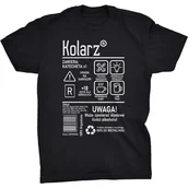 Koszulki męskie - Kolarz Etykieta Koszulka Prezent Dla Kolarza - miniaturka - grafika 1