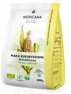 Mąka - Mąka Kukurydziana Bezglutenowa BIO 500g Pudrowa, EKO, Moncana - miniaturka - grafika 1
