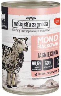 WIEJSKA ZAGRODA Mokra karma dla kota monoproteinowa z jagnięciną 400g - Mokra karma dla kotów - miniaturka - grafika 3