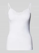 Koszulki i topy damskie - Top na ramiączkach z obszyciem z koronki model ‘INGE’ - miniaturka - grafika 1