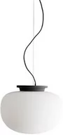 Lampy sufitowe - Frandsen - Supernate Lampa Wisząca Ø38 Opal White/Black Frandsen - miniaturka - grafika 1