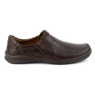 Półbuty męskie - Buty męskie skórzane wsuwane 790MP brązowe - Buty Olivier - miniaturka - grafika 1
