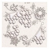 Scrapbooking - TEKTURKA beermata Świąteczne dekoracje - kwiaty 02 - miniaturka - grafika 1