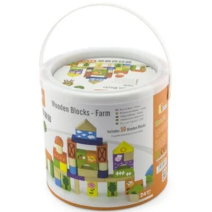 VIGA Viga Toys, Farma, klocki, 50 elementów - Klocki - miniaturka - grafika 1