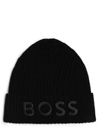 Czapki damskie - BOSS - Czapka damska, czarny - miniaturka - grafika 1