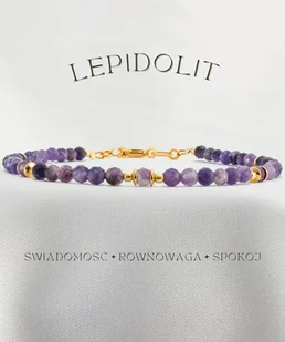Lepidolit Bransoletka - Bransoletki - miniaturka - grafika 1