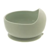 Miseczki i talerzyki dla dzieci - Miseczka dla dziecka silikonowa z przyssawką zielona 360 ml O-129221 - miniaturka - grafika 1