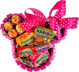 Zestaw Czekoladki Lizaki Gumy Rozpuszczalne Żelki Haribo Mentos Na Prezent - Zestawy upominkowe - miniaturka - grafika 1