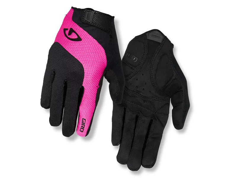 Giro, Rękawiczki kolarskie damskie, Tessa Gel LF black bright pink, różowy, rozmiar M