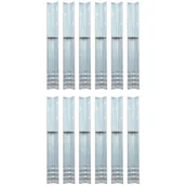 Narzędzia warsztatowe - vidaXL Kotwy gruntowe, 12 szt., stal galwanizowana, kształt litery L - miniaturka - grafika 1