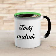 Kubki - Kubek magiczny CLASSIC z jasnozielonym wnętrzem z Twoim nadrukiem - miniaturka - grafika 1