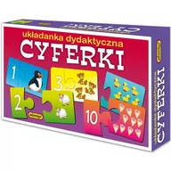 Układanki dla dzieci - Adamigo Układanka puzzlowa Cyferki - miniaturka - grafika 1