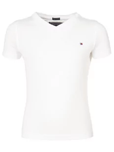 Tommy Hilfiger T-Shirt KB0KB04142 Biały Regular Fit - Koszulki dla chłopców - miniaturka - grafika 1