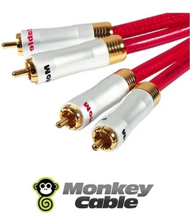 Kabel audio MONKEYCABLE 2xRCA Clarity MCYANA0 Concept, 0.5 m - Kable - miniaturka - grafika 1