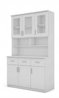 Witryny - Kredens Kuchenny Klasyczny 120 cm regał szafa Biel - miniaturka - grafika 1