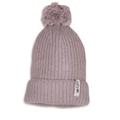 Szaliki i chustki dla dzieci - Lodger Czapeczka z wełny merino 100% różowa Rose 1-2 lata - miniaturka - grafika 1