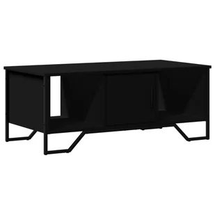 vidaXL Stolik kawowy czarny 100x51x40 cm materiał drewnopochodny - Ławy i stoliki kawowe - miniaturka - grafika 1
