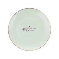 Talerze - Talerz deserowy Florina Mint Stripes 20 cm - miniaturka - grafika 1