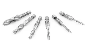 Zestaw wierteł gwintujących M3-M10 HSS 6szt SILVER - Wiertła - miniaturka - grafika 11