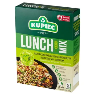 Kupiec Lunch Mix kasza z soczewicą i czarnuszką w torebkach 400 g - Kasza - miniaturka - grafika 1