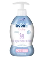 Kosmetyki kąpielowe dla dzieci - Bobini Baby Lipidowy żel do mycia ciała i włosów 300 ml - miniaturka - grafika 1