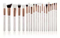 Pędzle do makijażu - JESSUP JESSUP Zestaw 20 Pędzli T225 White/Rose Gold - miniaturka - grafika 1