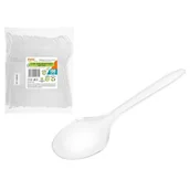 Naczynia i sztućce jednorazowe - Łyżki Simple Solution wielokrotnego użytku 100 sztuk transparentny - miniaturka - grafika 1