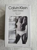 Majtki męskie - CALVIN KLEIN Majtki białe Slipy 3 pack Rozmiar L - miniaturka - grafika 1