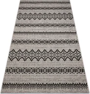 Dywany - DYWAN SZNURKOWY SIZAL FLOORLUX 20510 srebrny / czarny szary 200x290 cm - miniaturka - grafika 1