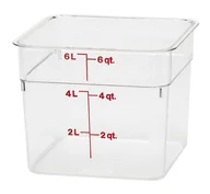 Pojemniki kuchenne - Pojemnik z poliwęglanu 215x215x185 mm, 5,7 l CAMBRO, 6SFSCW135 - miniaturka - grafika 1