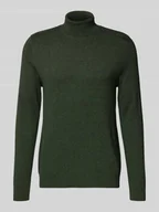 Swetry męskie - Sweter z dzianiny o kroju regular fit z czystej bawełny model ‘BERG’ - miniaturka - grafika 1