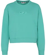 Bluzy damskie - FILA Bansko Cropped Crew bluza damska, Bilard, XS - miniaturka - grafika 1