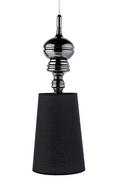 Lampy sufitowe - KingHome Lampa wisząca śr.25cm King Home Queen czarna kod: 1018S2.BLACK 1018S2.BLACK - miniaturka - grafika 1