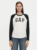 Bluzki damskie - Gap Bluzka 534389-03 Czarny Relaxed Fit - miniaturka - grafika 1