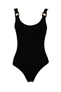 DeFacto Damski strój kąpielowy, regularny krój, tankini, bikini, damski kostium kąpielowy, kostium kąpielowy dla kobiet, czarny, M - Stroje kąpielowe - miniaturka - grafika 1