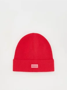 Reserved - Czapka beanie - czerwony - Czapki damskie - miniaturka - grafika 1